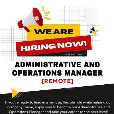 Administrative and Operations Manager (Remote)
