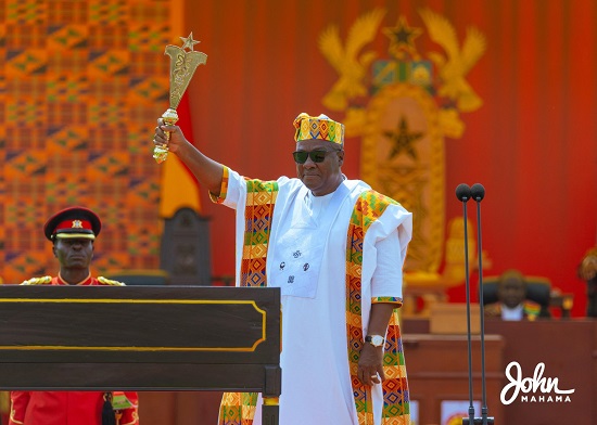 Mahama officially inaugurated as Ghana’s 6th president under the 4th Republic.